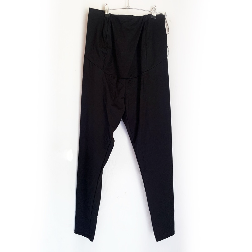 Maternity Black Athletic Leggings Ankle Length
